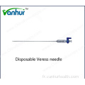 Aiguille de Veress pour instruments chirurgicaux jetables